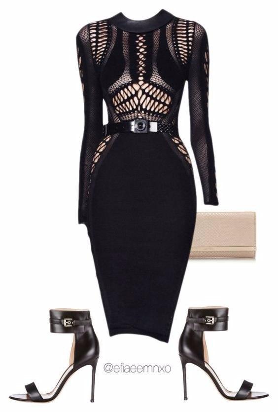 В стиле Коко Шанель: 8 вечерних образов с черным платьем