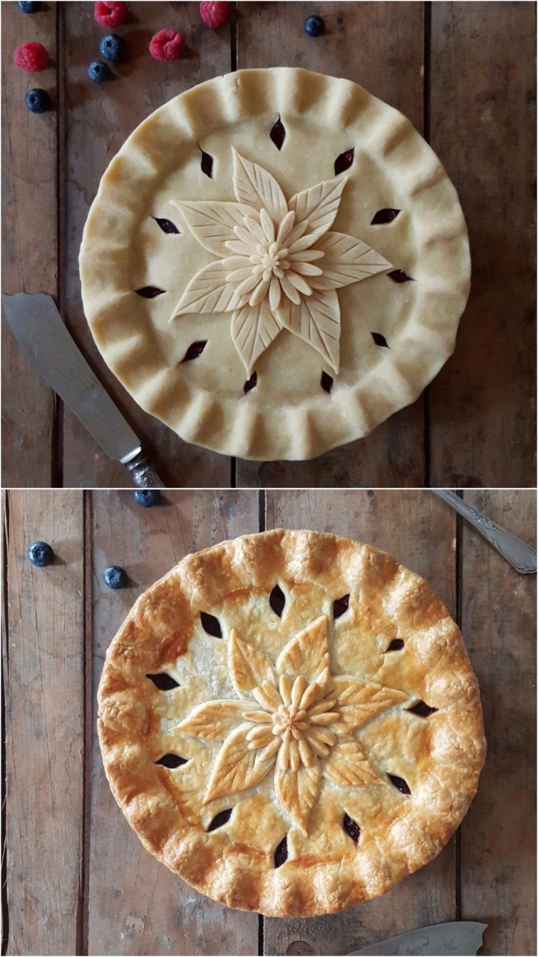 Замысловатые пироги до и после выпекания, которые слишком красивы, чтобы их съесть