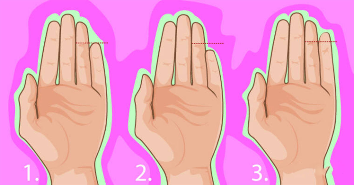 Длина пальцев отражает характер человека