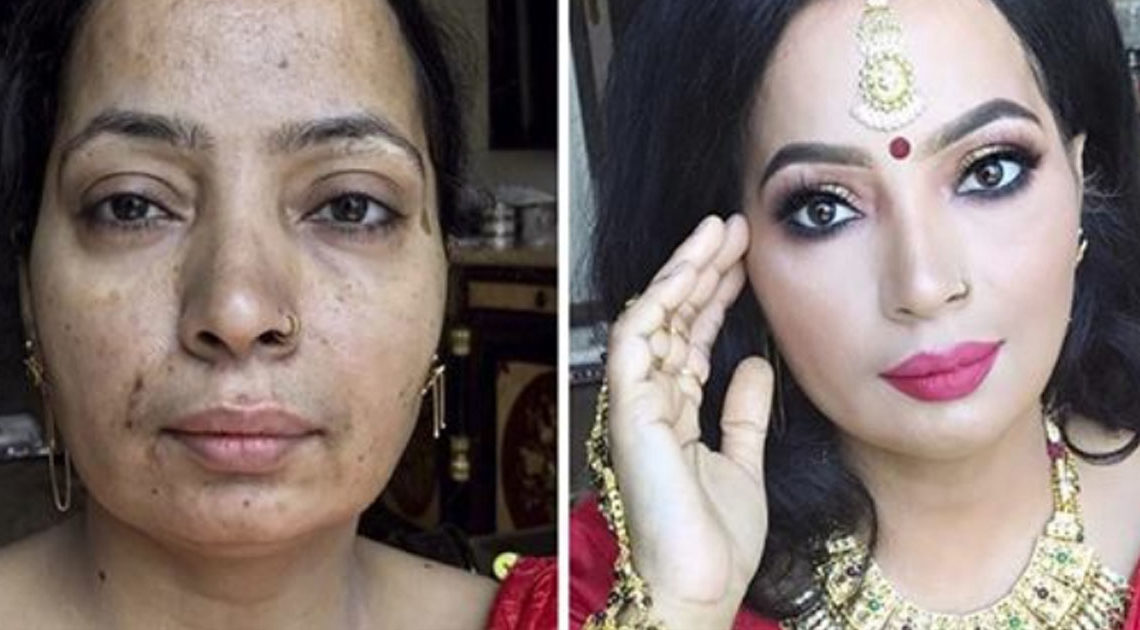 20+ Невероятных преобразований макияжа, которые доказывают, что «каждая женщина — голливудская звезда»