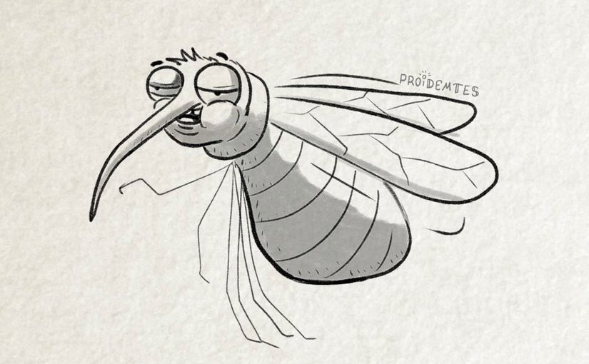 Художник создал очень остроумную и жизненную классификацию комаров, с которыми сталкивался каждый.