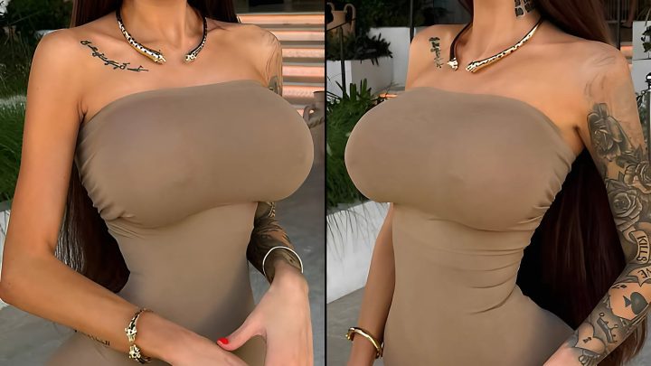To je ale proměna! Podívejte se, jak slavná ukrajinská modelka vypadala před plastickou operací