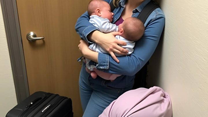 PŘIŠLA JSEM DOMŮ S NOVOROZENÝMI DVOJČATY A NAŠLA VYMĚNĚNÉ ZÁMKY A VZKAZ.
