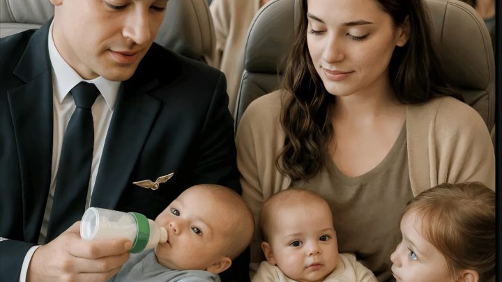 Nechali mě samotnou s třemi plačícími dětmi v letadle – a pak pilot udělal něco, na co nikdy nezapomenu.