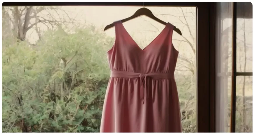 Moje sestra se mi snažila vybrat šaty pro družičku, ale nečekala, že je budu opravovat.