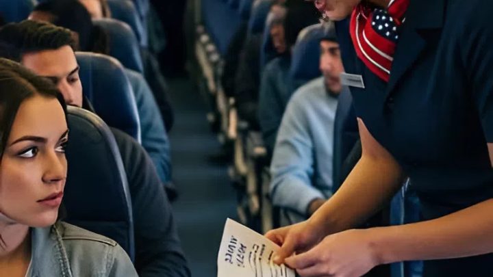 Moje letuška mi podstrčila ubrousek: „Předstírej, že ti je špatně. Vystup z toho letadla.“ Ignorovala jsem ji – vrátila se: „Prosím. Prosím tě.“ O dvě hodiny později…