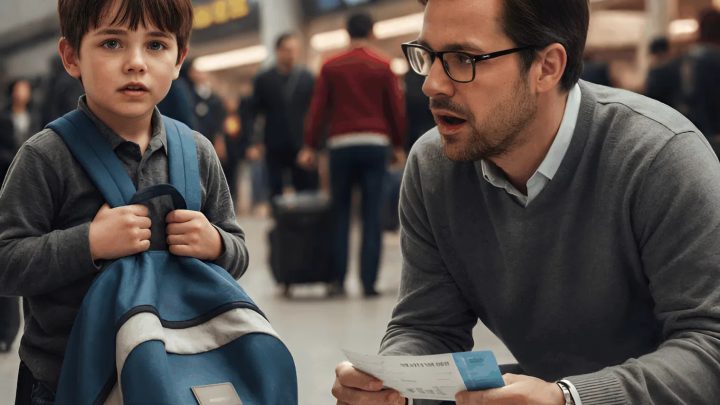 Viděl jsem ztracené dítě na letišti.