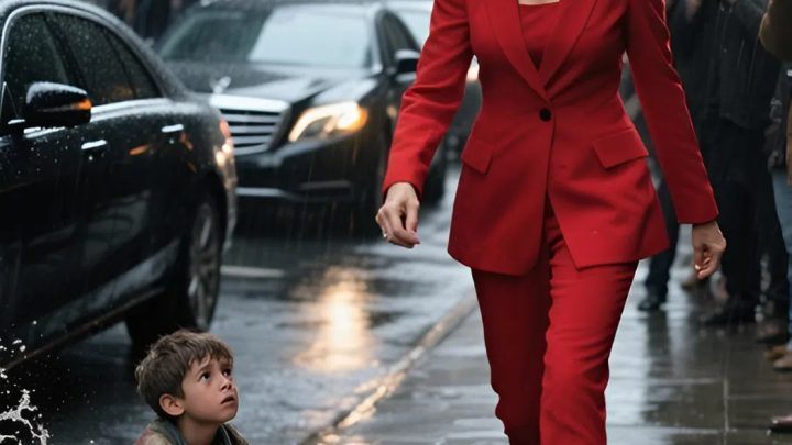 Mocná žena polila špinavou vodou bezdomoveckého chlapce — ale když uviděla červené mateřské znaménko na jeho ruce, její svět se změnil.