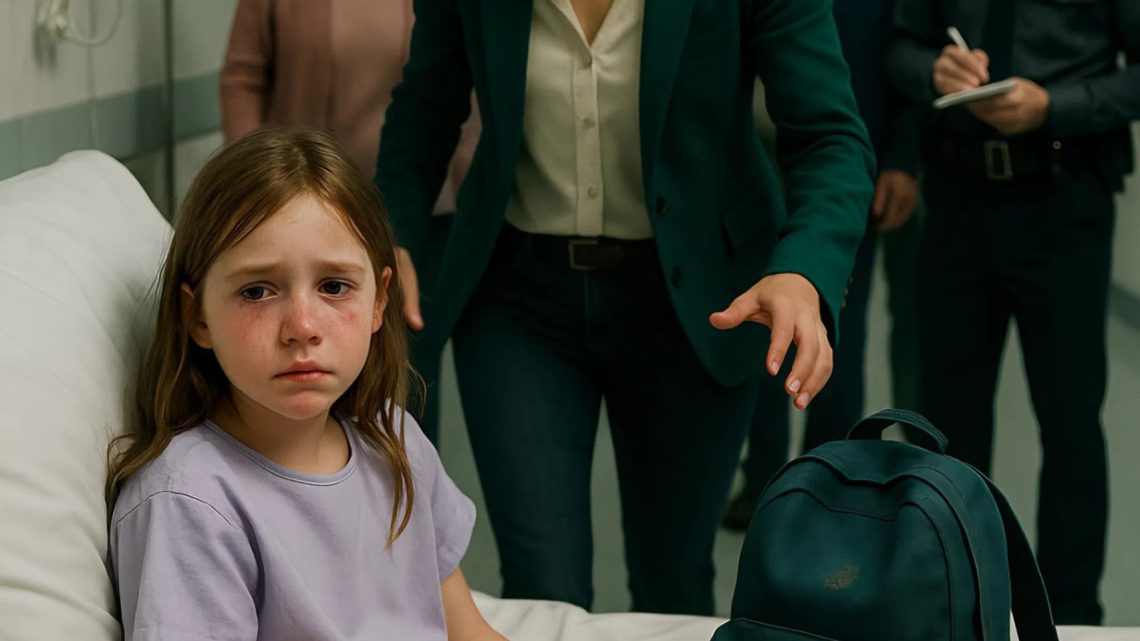 Moje osmiletá dcera zkolabovala ve škole a byla převezena na pohotovost — když jsem dorazila, sestra mi zašeptala: „Vaše rodina právě byla v jejím pokoji.“