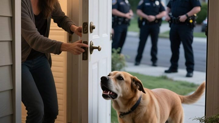 Můj pes mi za žádnou cenu nechtěl dovolit opustit dům — o hodinu později mi zavolala policie s varováním, které mi zmrazilo krev v žilách.