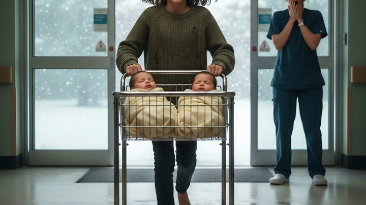 Tlačila kolečko do nemocnice — a nesla tři životy na svých bosých nohou