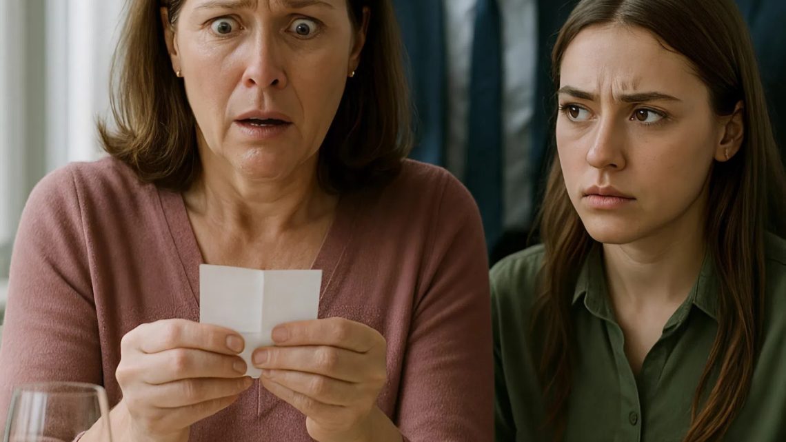 Při večeři mi dcera podstrčila vzkaz – to, co v něm stálo, mi zastavilo srdce. „Předstírej, že ti je špatně, a vypadni odsud,“ stálo v něm.