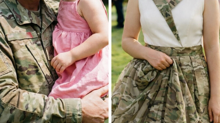 Ušila jsem si plesové šaty z tátovy vojenské uniformy na jeho počest – nevlastní máma si ze mě dělala legraci, dokud u dveří nezaklepal důstojník a nepodal jí vzkaz, po kterém zbledla