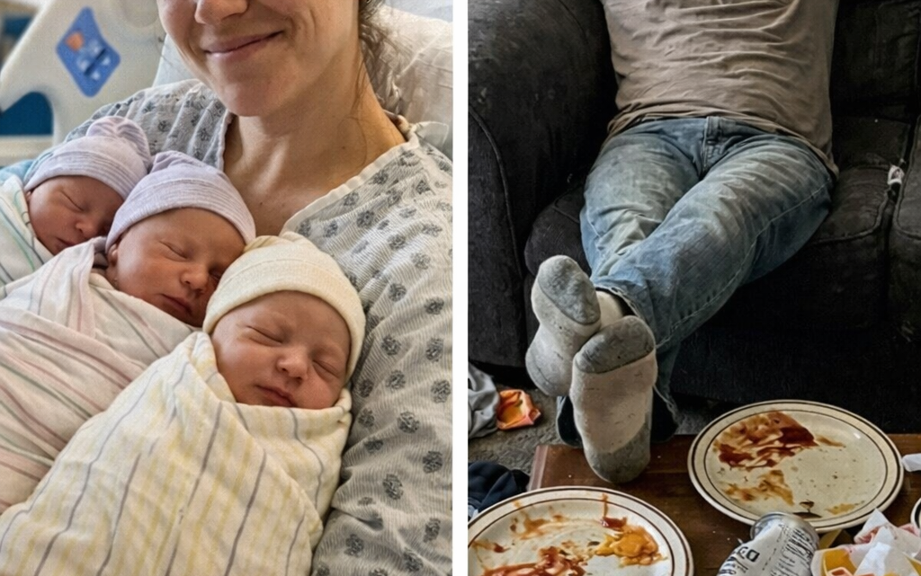 Přijela jsem domů s novorozenými trojčaty a můj manžel mě ponížil na Instagramu – tak jsem mu naplánovala noc, na kterou nikdy nezapomene