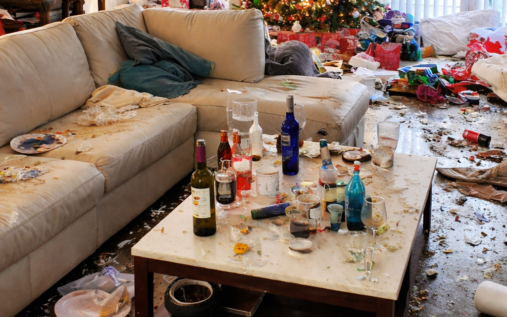 Na Vánoce jsem nechala svou švagrovou bydlet u nás – když jsme se vrátili, byl dům v troskách