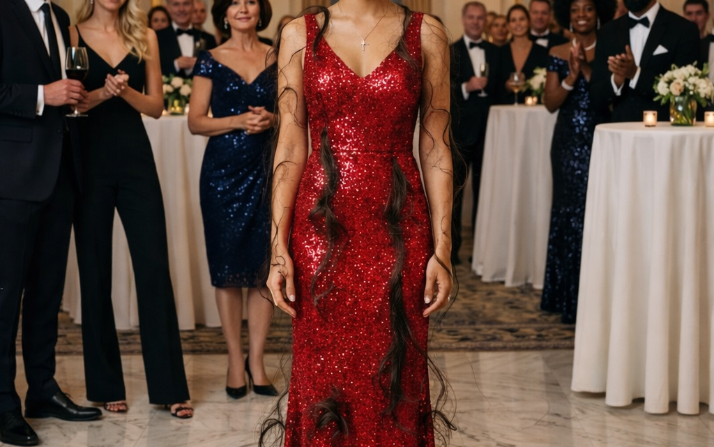 „Dnes jsme ji konečně srazili na zem“: můj manžel, jeho milenka a moje tchyně se domluvili, že mě nechají přijít o vlasy uprostřed firemního plesu… aniž by tušili, že už mám v rukou tajemství, které je všechny tři zničí.