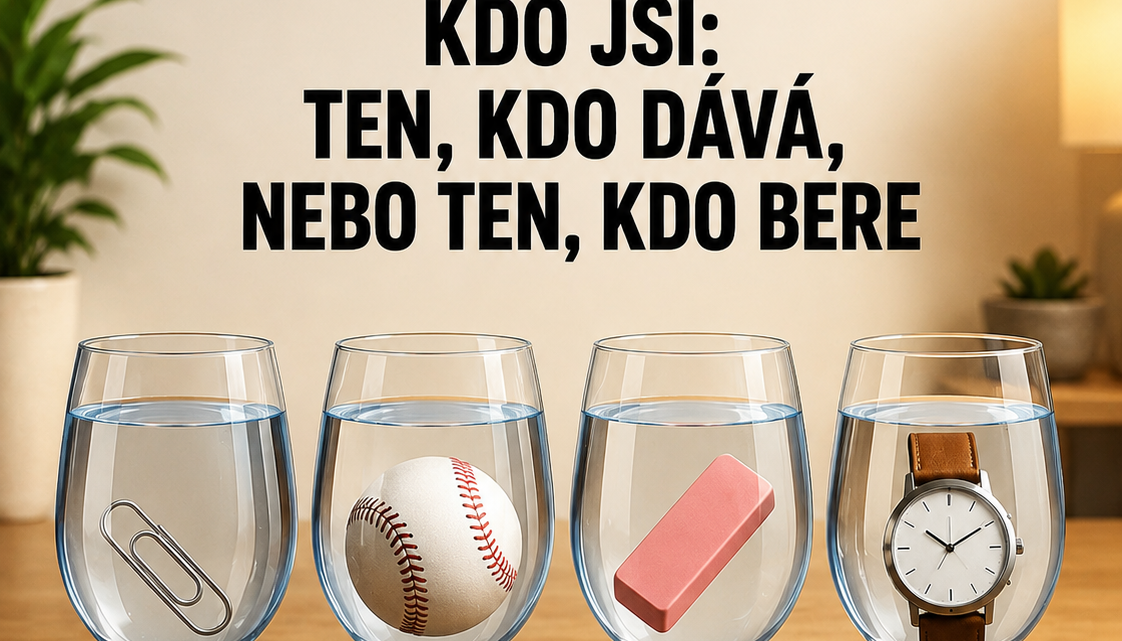 Ve kterém sklenici je více vody: vaše odpověď ukáže, jaký jste člověk – zda ten, kdo dává, nebo ten, kdo je zvyklý brát.