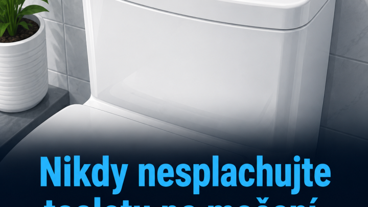 Proč je tak důležité nesplachovat vodu na toaletě po každém použití