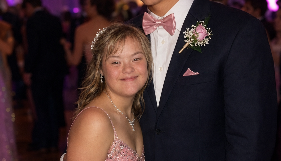 Hvězdný quarterback pozval mou dceru s Downovým syndromem na maturitní ples – ale když jsem zjistil, co schoval ve smokingu, zašeptal mi: „Mlč, kvůli ní.“