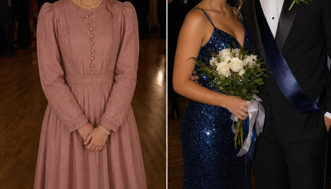 Říkali mi „Popelnicová princezna“ a „Babiččin duch“, protože jsem měla na sobě šaty po mé zesnulé babičce – pak ale promluvil král plesu a všem vyrazil dech