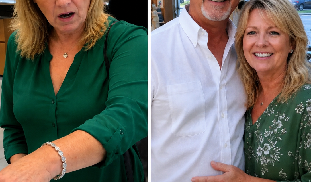 Manžel mi k výročí koupil drahý náramek – když jsem se vrátila, aby mi ho zkrátili, prodavačka mi řekla: „Minulý týden jich koupil hned dva.“