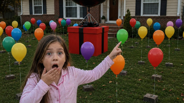 My Little Sister Gave Away Her Lunch Money to Buy a Lonely Boy at the Hospital a Birthday Cake – The Next Morning, We Found a Black Balloon Attached to a Red Box on Our Lawn