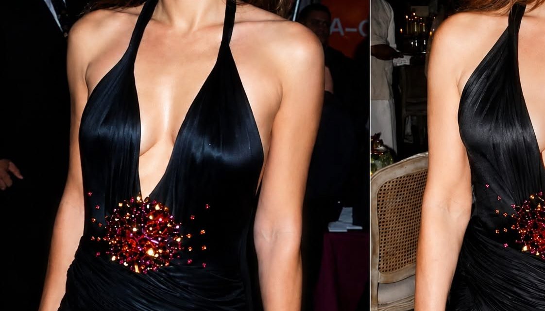 Herečka Elizabeth Hurley si po 27 letech znovu oblékla své odvážné šaty.