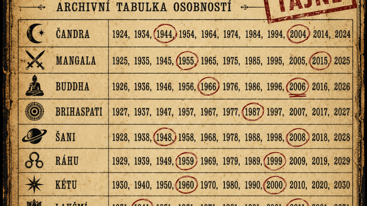 Nepřeskakujte to! Možná vám tato tabulka o vás prozradí víc, než byste sami čekali.
