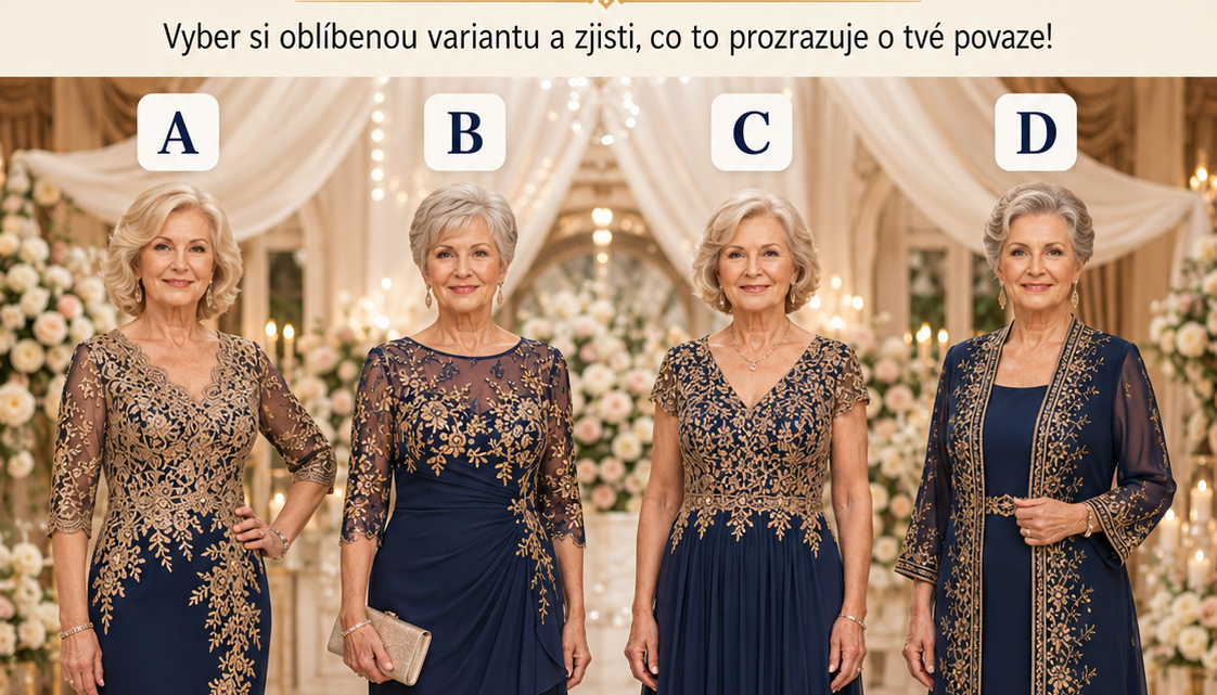 Jaké šaty vybrat babičce na svatbu sestry? Vyberte si svůj oblíbený model a zjistěte, jaká je vaše skutečná osobnost!