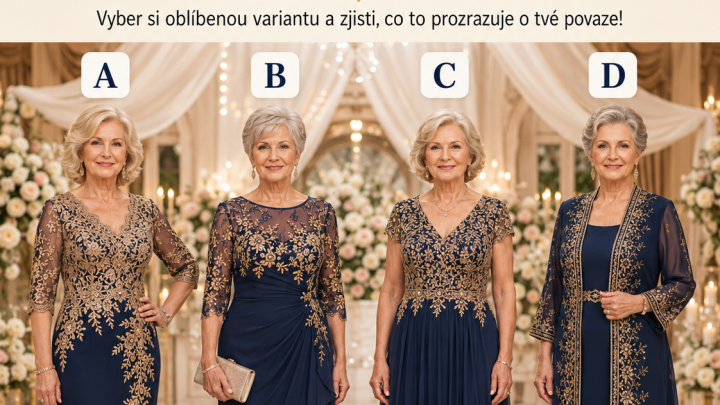 Jaké šaty vybrat babičce na svatbu sestry? Vyberte si svůj oblíbený model a zjistěte, jaká je vaše skutečná osobnost!