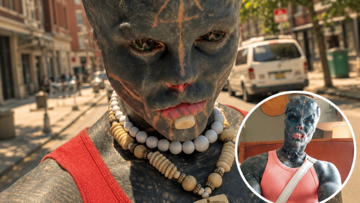 Muž amputoval části těla pro obrázek «Black Alien» — šokující úpravy ho stály práci