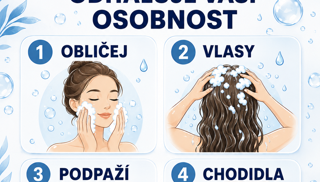 První část těla, kterou umyjete ve sprše, odhaluje tajemství vaší postavy