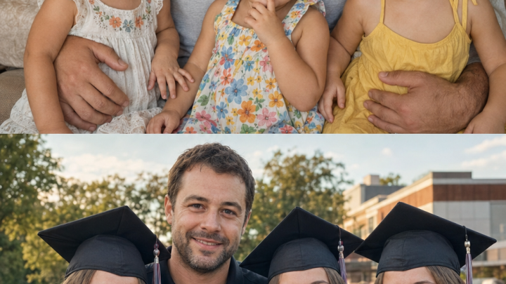 Vzdal jsem se 22 let svého života Zvyšováním svých trojčatových neteří – To, co udělali na promoci na vysoké škole, mě přimělo padnout na kolena