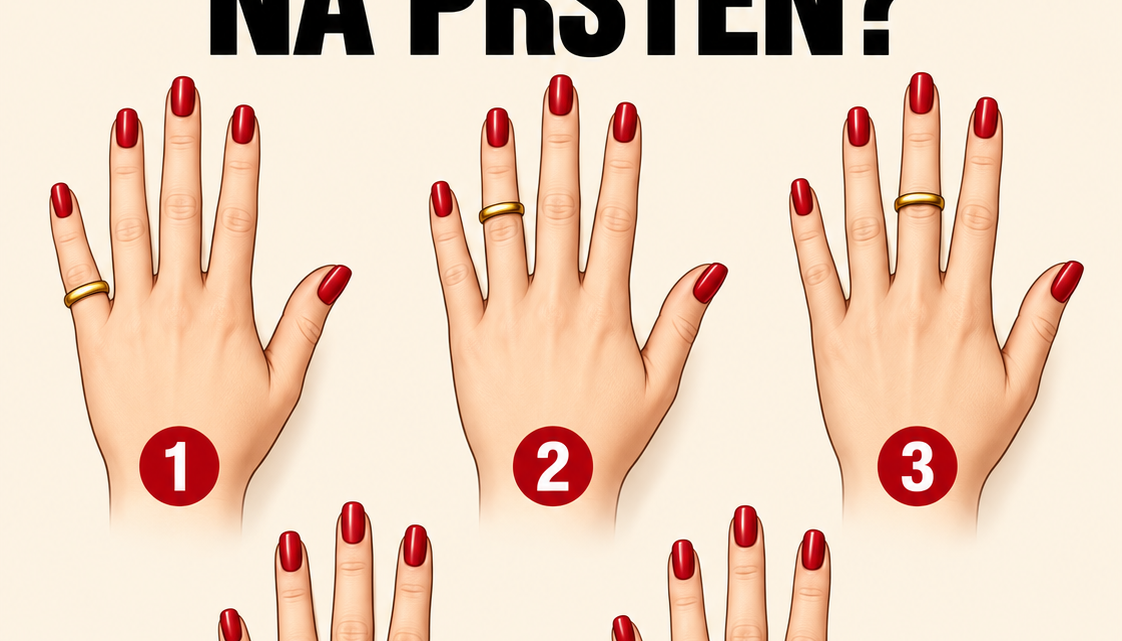 Na který prst byste si nasadili prsten?