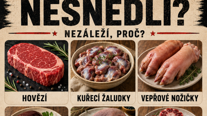 Jaké maso byste za žádných okolností nejedli? 
