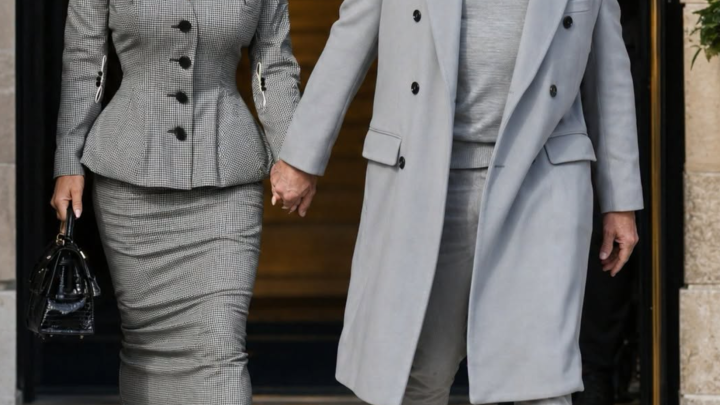 Lauren Sanchez zaujala svými odvážnými šaty, když se objevila po boku Jeffa Bezose na recepci Donalda Trumpa pro krále Karla III