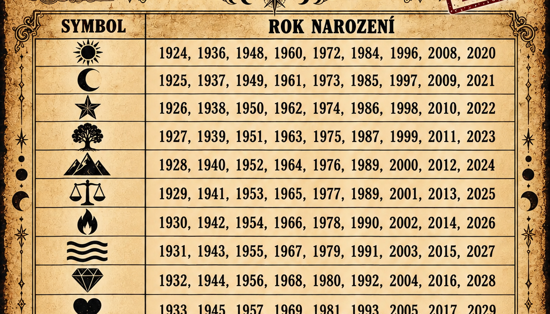 Najděte si rok narození — zjistěte, jaký charakterový rys odhaluje.